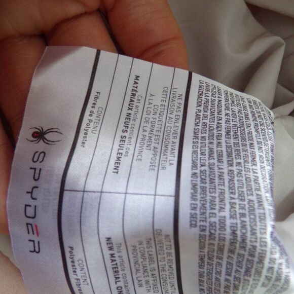 NWT Spyder cream puffer jacket M - Picture 8 of 10